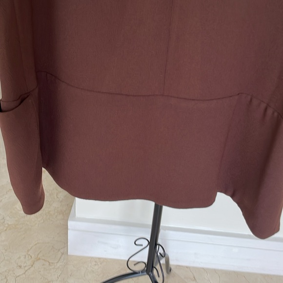 DANIEL RAINN CHOCO BROWN OPEN FRONT JACKET - Picture 4 of 9